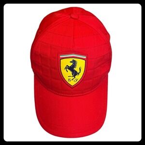 Ferrari Scuderia Hat Baseball Cap Men Red Logo Strapback Racing F1 Official